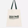 Saco de compras urbano com estampado em algodão