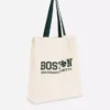 Saco de compras urbano com estampado em algodão
