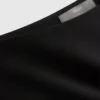 Saia midi assimétrica em jersey