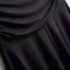 Saia midi com bainha em forma de lenço