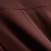 Saia midi com bainha em forma de lenço