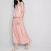Saia midi em linha A «The Edit» com fluxo de ar