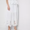 Saias midi de algodão com ilhós de estilo náutico