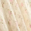 Saias midi florais texturadas em mistura de algodão