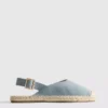 Sandálias de espadrilha com tiras traseiras
