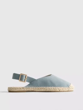 Sandálias de espadrilha com tiras traseiras