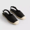 Sandálias de espadrilha com tiras traseiras