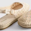 Sandálias de espadrilha com tiras traseiras