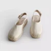 Sandálias de espadrilha com tiras traseiras