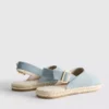 Sandálias de espadrilha com tiras traseiras