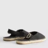 Sandálias de espadrilha com tiras traseiras