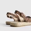 Sandálias de espadrilha com tiras traseiras