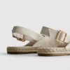 Sandálias de espadrilha com tiras traseiras