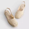 Sandálias de espadrilha com tiras traseiras