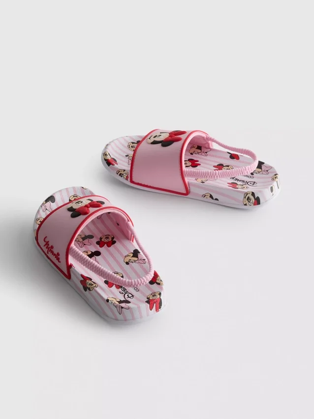 Sandálias de tiras com fivelas duplas da Minnie Mouse da Disney