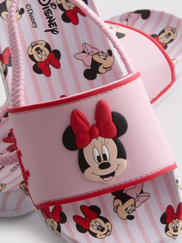 Sandálias de tiras com fivelas duplas da Minnie Mouse da Disney