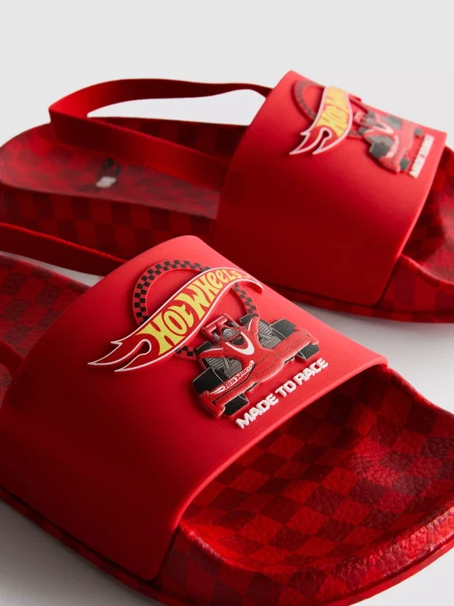 Sandálias de tiras traseiras Hot Wheels