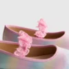 Sapatilhas de bailarina com apliques de borboleta