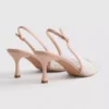 Sapatos de salto alto com tiras traseiras «Diamanta» com imitações de pérolas
