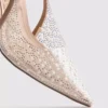 Sapatos de salto alto com tiras traseiras «Diamanta» com imitações de pérolas