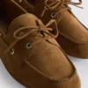 Sapatos náuticos com detalhes em renda