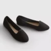 Sapatos rasos de camurça