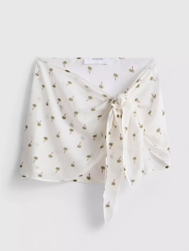 Sarongue de praia estampado