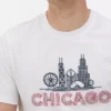 T-shirt Chicago de manga curta
