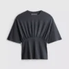 T-shirt com cintura império