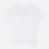 T-shirt com decote em V