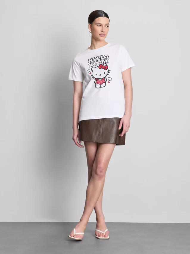 T-shirt com estampado da Hello Kitty em algodão