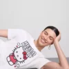 T-shirt com estampado da Hello Kitty em algodão