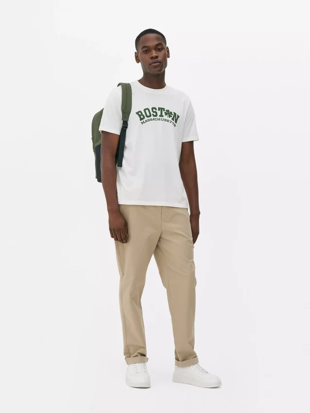 T-shirt com estampado de Boston