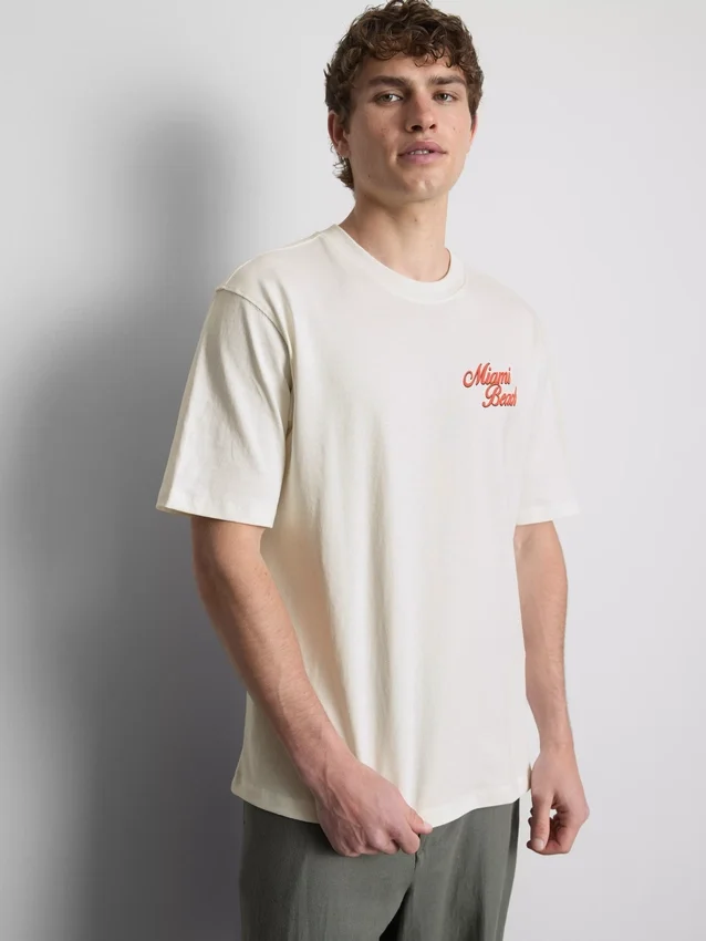 T-shirt com estampado de Miami Beach