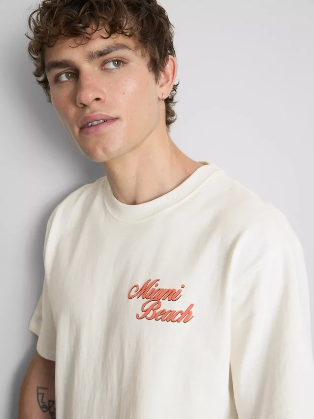 T-shirt com estampado de Miami Beach