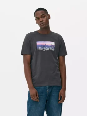 T-shirt com estampado de Nova Iorque