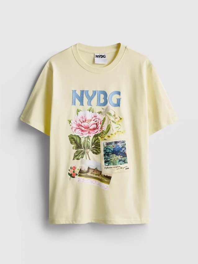 T-shirt com estampado em algodão NYBG