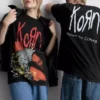 T-shirt com estampado Korn