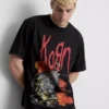 T-shirt com estampado Korn