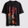 T-shirt com estampado Korn