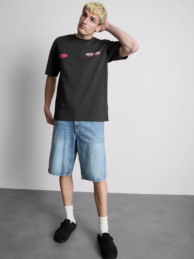 T-shirt com grafismo de Miami