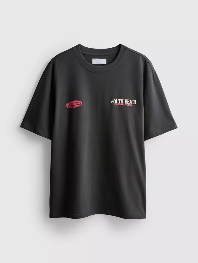 T-shirt com grafismo de Miami