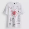 T-shirt com ilustração dos Red Hot Chili Peppers