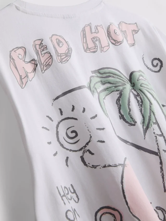 T-shirt com ilustração dos Red Hot Chili Peppers