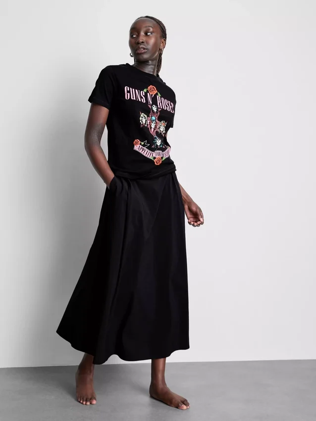 T-shirt de algodão com o álbum «Music» dos Guns N’ Roses