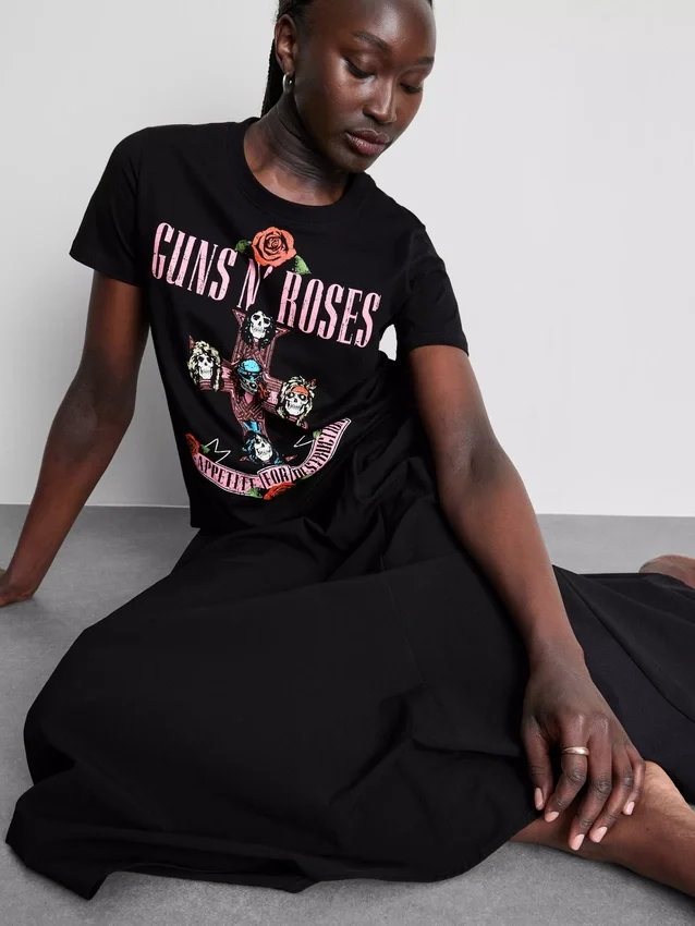 T-shirt de algodão com o álbum «Music» dos Guns N’ Roses