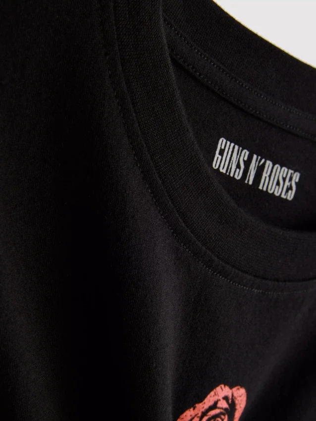 T-shirt de algodão com o álbum «Music» dos Guns N’ Roses