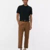 T-shirt de algodão piqué estilo polo