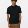 T-shirt de algodão piqué estilo polo