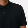 T-shirt de algodão piqué estilo polo